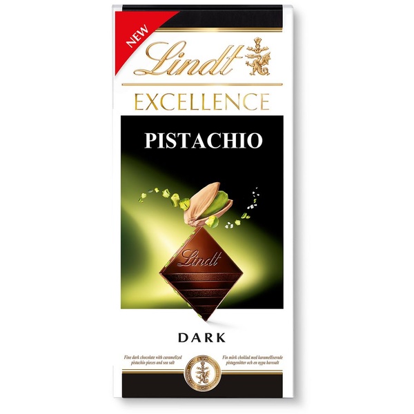 Lindt excellence dark pistachio voorkant