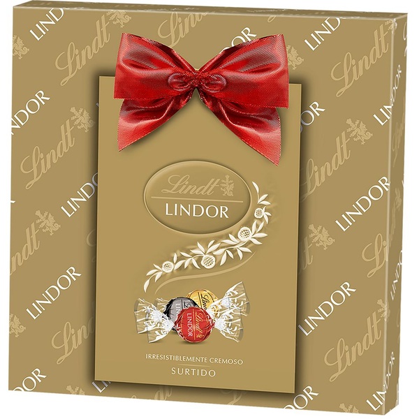 Lindt lindor gift box  assorted gold voorkant