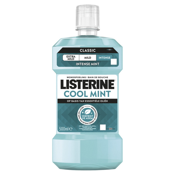 Listerine Mondwater Cool Mint voorkant