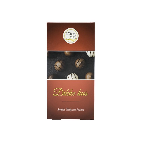 Lokaal bonbons dikke kus voorkant