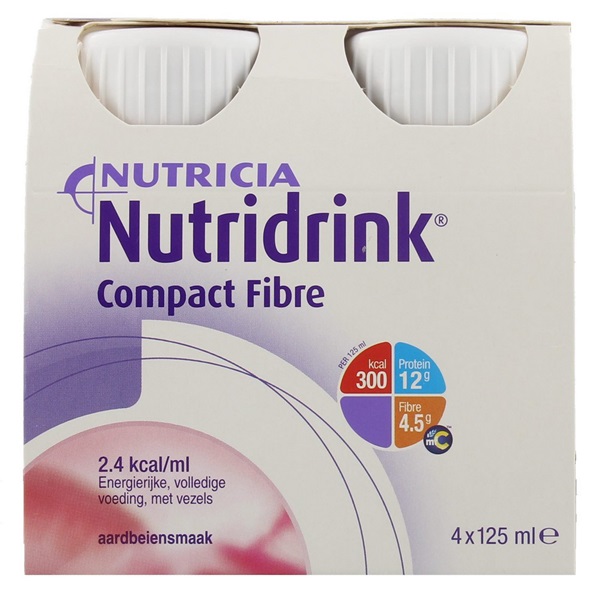 Lokaal Compact Aardbei 4x200 ml voorkant