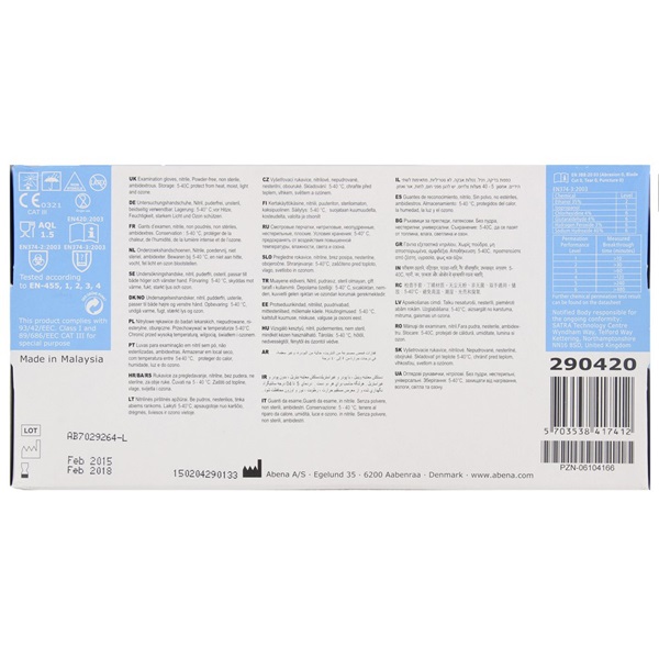 Lokaal Handschoenen L achterkant