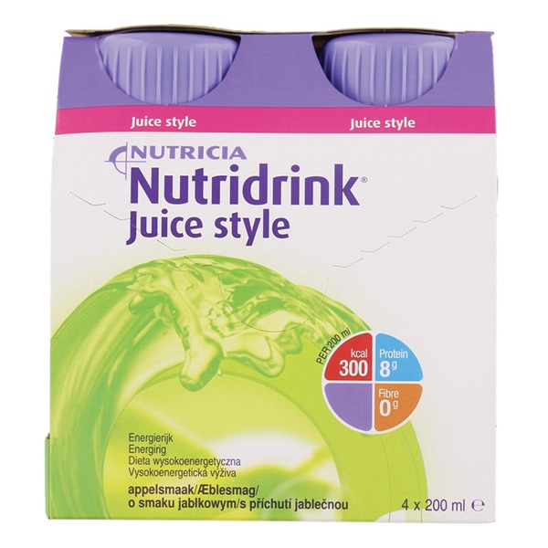 Lokaal Juice Style Appel 4x200 ml voorkant