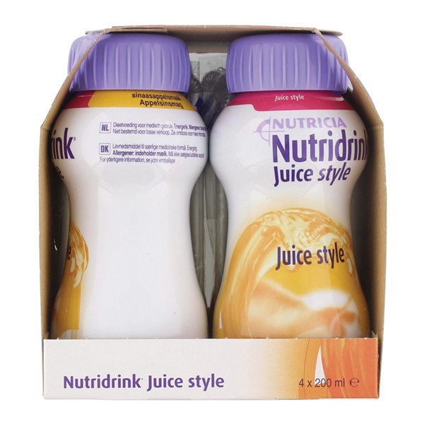 Lokaal Juice Style Sinaas 4x200 ml achterkant