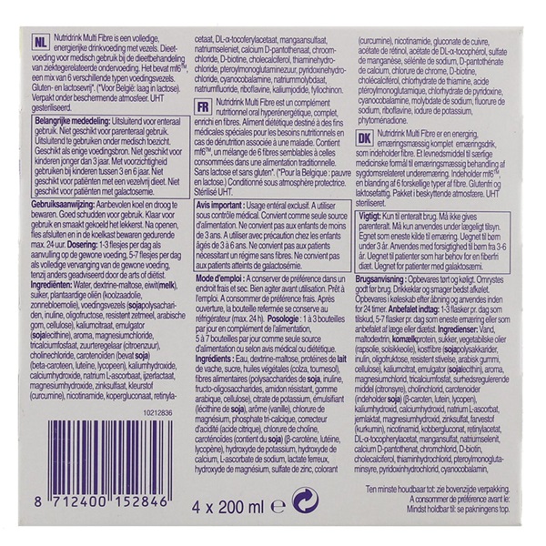 Lokaal MF Vanille 4x200 ml achterkant