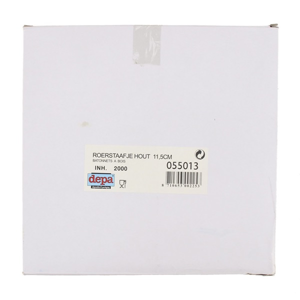 Lokaal Roerstaafjes 11,5 cm DOOS achterkant
