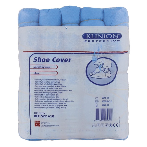 Lokaal Schoenovertrek Blauw voorkant