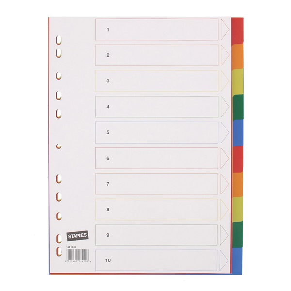 Lokaal Tabblad 10st Gekleurd voorkant