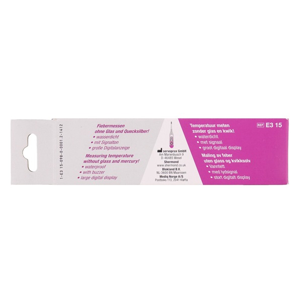 Lokaal Thermometer Digitaal achterkant