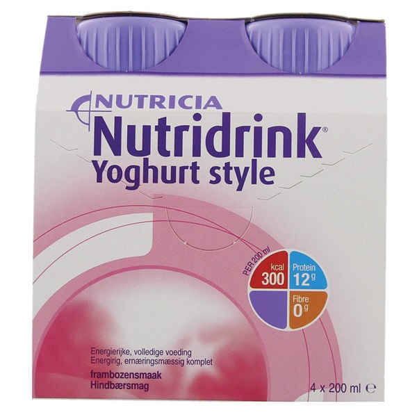 Lokaal Yoghurtstyle framboos 4x200 ml voorkant