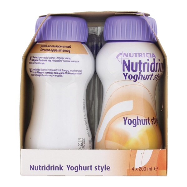 Lokaal Yoghurtstyle perzik 4x200 ml achterkant