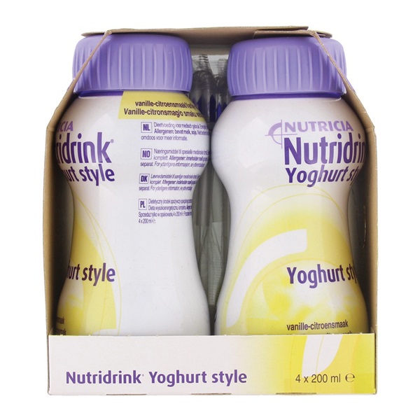 Lokaal Yoghurtstyle vanille 4x200 ml achterkant
