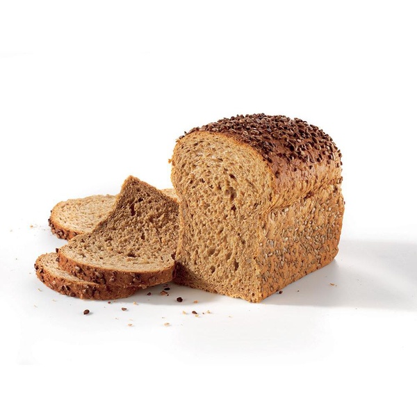 Lokale Bakker bruin met zonnepit Heel voorkant