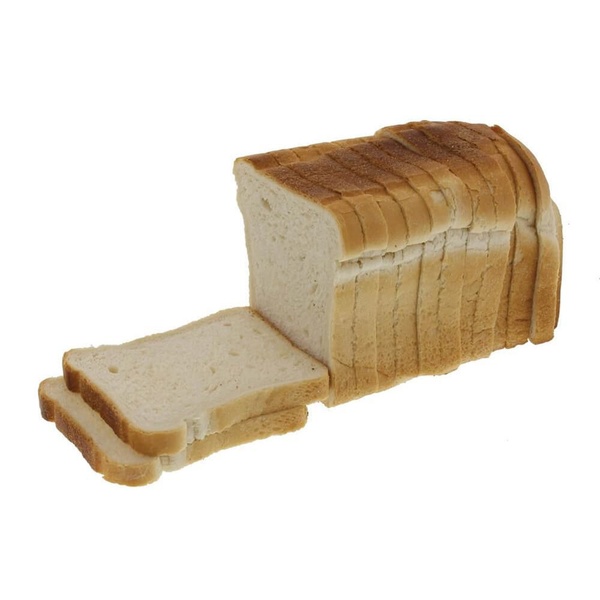 Lokale Bakker casino wit half gesneden voorkant