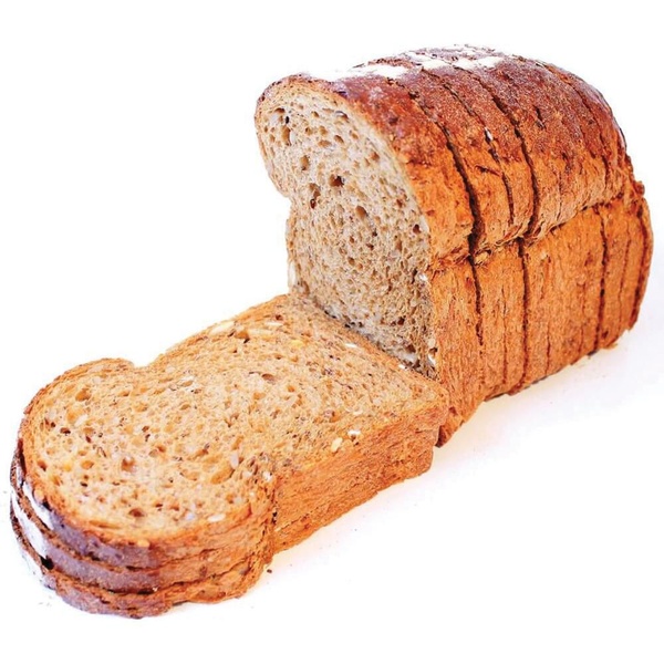 Lokale Bakker ikb het beste bruin half gesneden voorkant