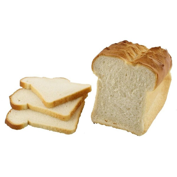 Lokale Bakker knip wit half voorkant