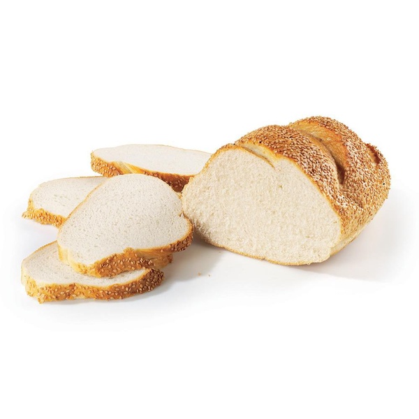 Lokale Bakker vloer wit met sesam heel voorkant