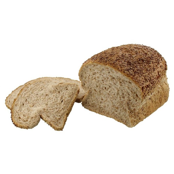 Lokale Bakker vloerbruin met sesam half voorkant