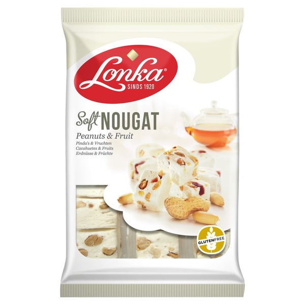 Lonka nougat pinda vrucht voorkant