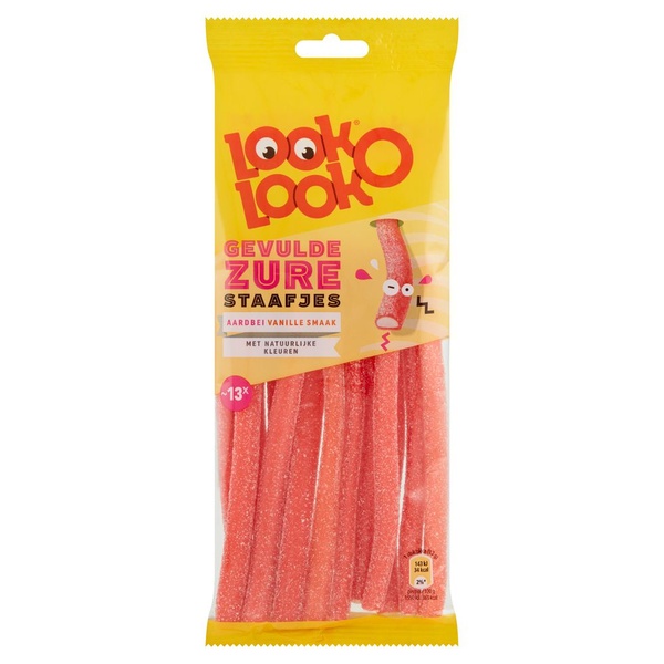Look-O-Look gevulde zure staafjes achterkant