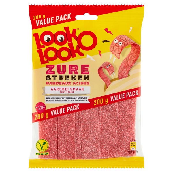 Look-O-Look zure streken aardbei voorkant