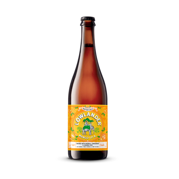 Lowlander bier mango ipa voorkant