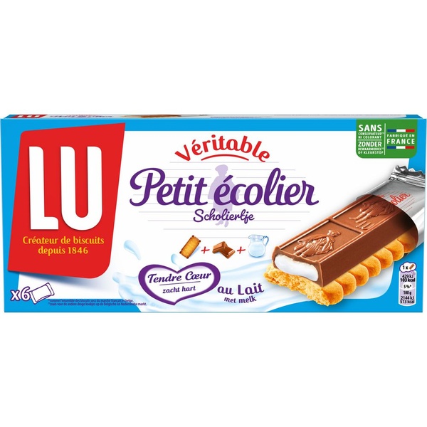 Lu scholiertje petit melk voorkant