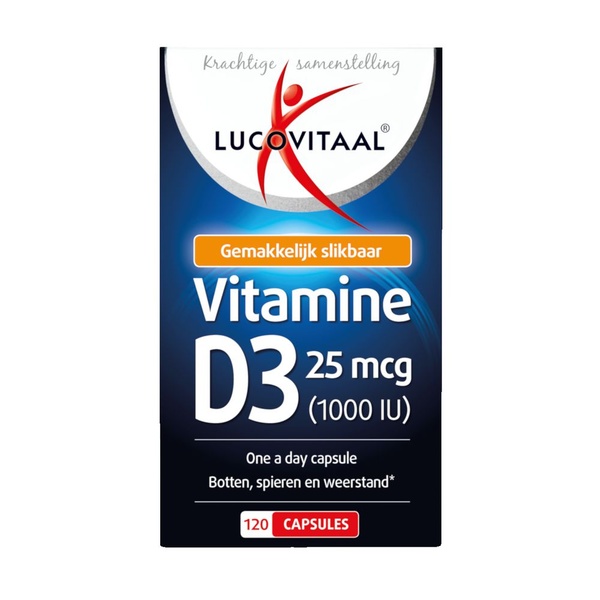 Lucovitaal Vitamine D3 25mcg achterkant