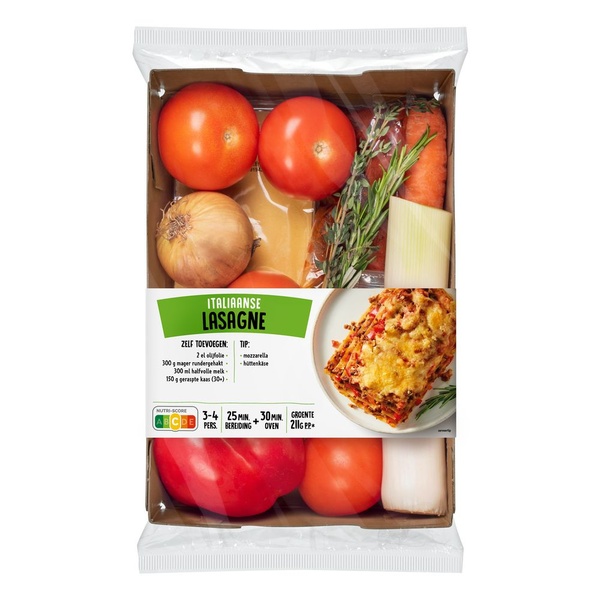 maaltijdpakket lasagne voorkant