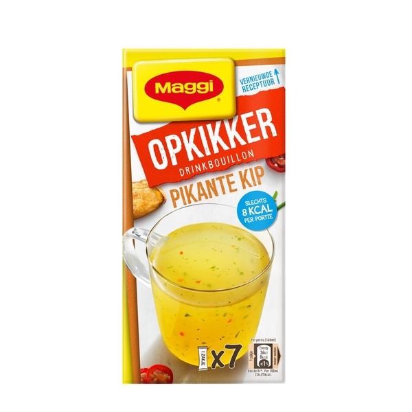 Maggi opkikker drinkbouillon pikante kip voorkant