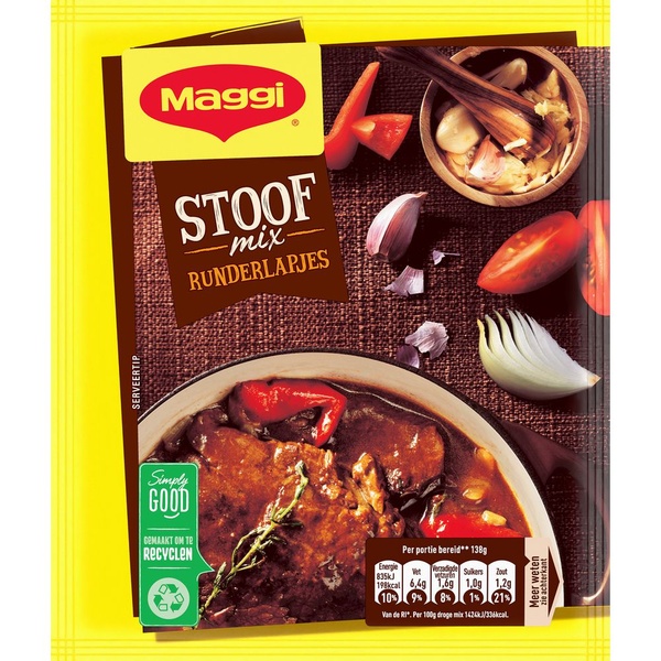 Maggi stoofmix voor runderlapjes voorkant