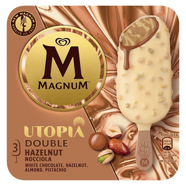 Magnum magnum double gold caramel billion voorkant