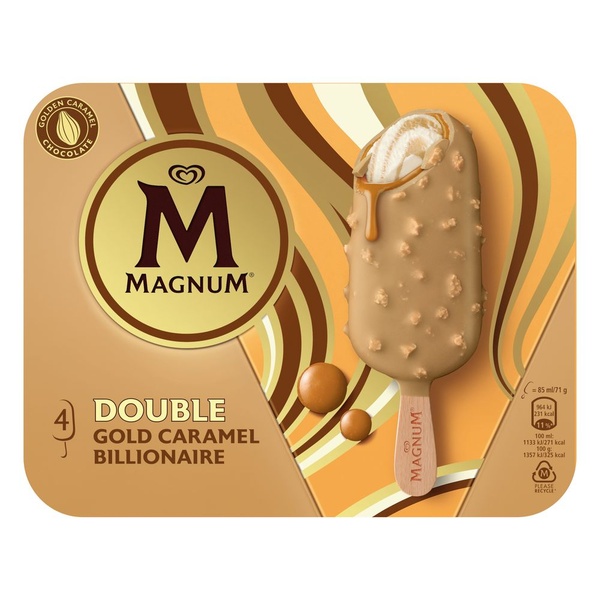 Magnum Magnum double gold caramel billionaire voorkant