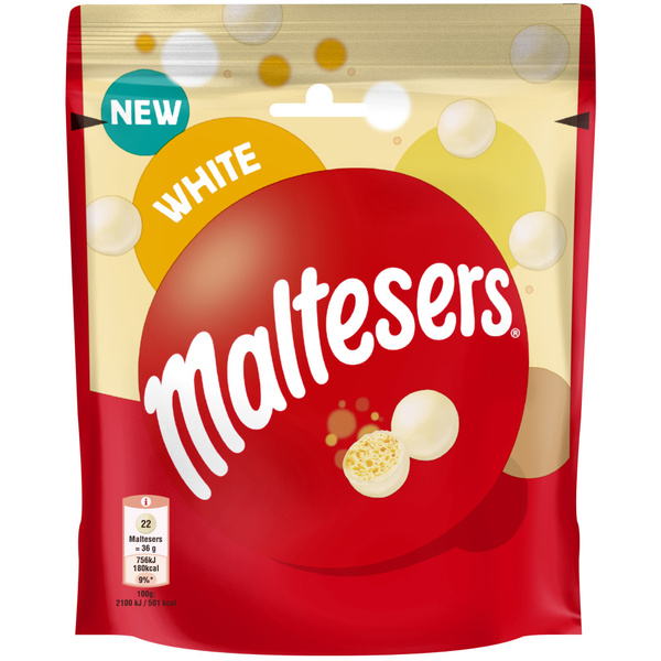 Maltesers Maltesers Witte chocolade 108g voorkant