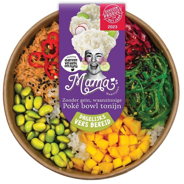 Mama's poke bowl midi tonijn voorkant
