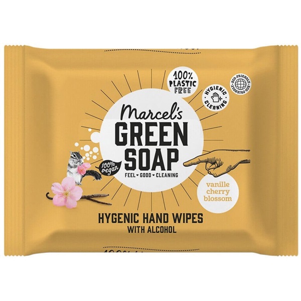 Marcel's Green Soap hygiënische handdoekjes voorkant