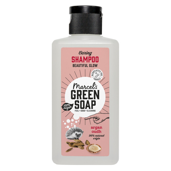Marcel's Green Soap Shampoo Argan & Oudh Mini voorkant