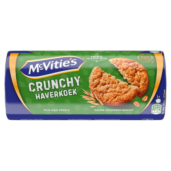 Mc Vities biscuit crunchy haverkoek voorkant