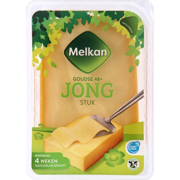 Melkan kaas stuk jong 48+ voorkant