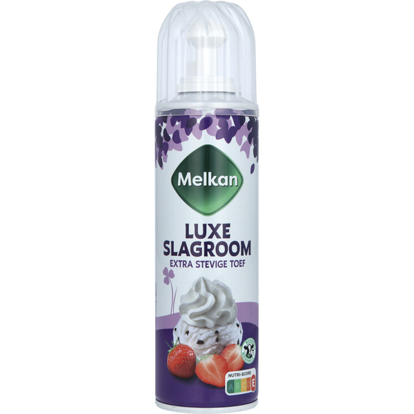 Melkan Luxe slagroom 250 gram voorkant