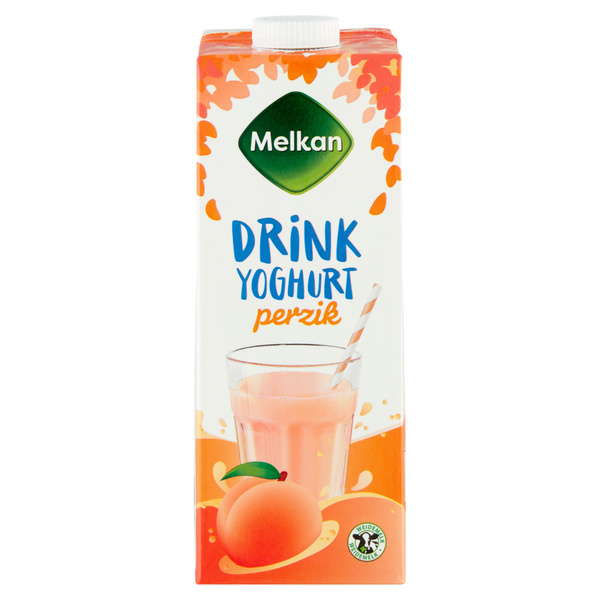 Melkan Melkan Drinkyoghurt Perzik voorkant