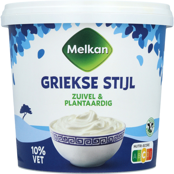 Melkan Melkan Yoghurt Griekse stijl 10% voorkant