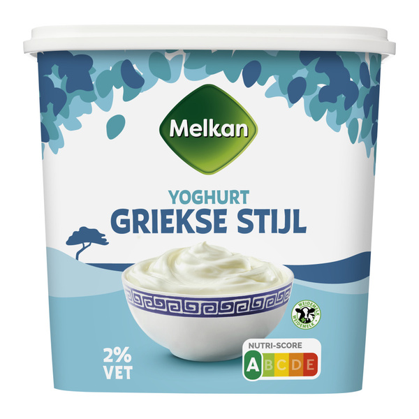Melkan Melkan Yoghurt Griekse stijl 2% voorkant
