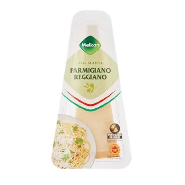 Melkan parmigiano reggiano rasp 125 gram voorkant