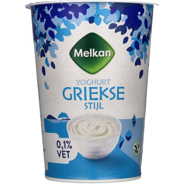 Melkan yoghurt Griekse 0% voorkant
