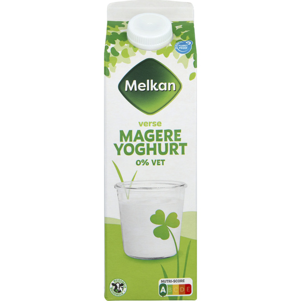 Melkan yoghurt mager achterkant