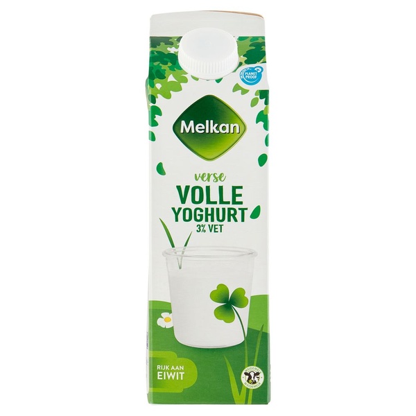 Melkan yoghurt vol voorkant