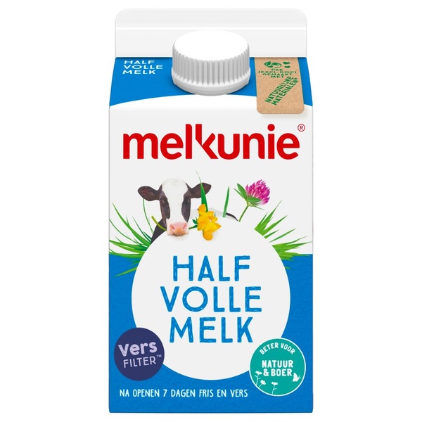 Melkunie melk halfvol voorkant