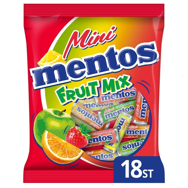 Mentos fruitbag mini voorkant