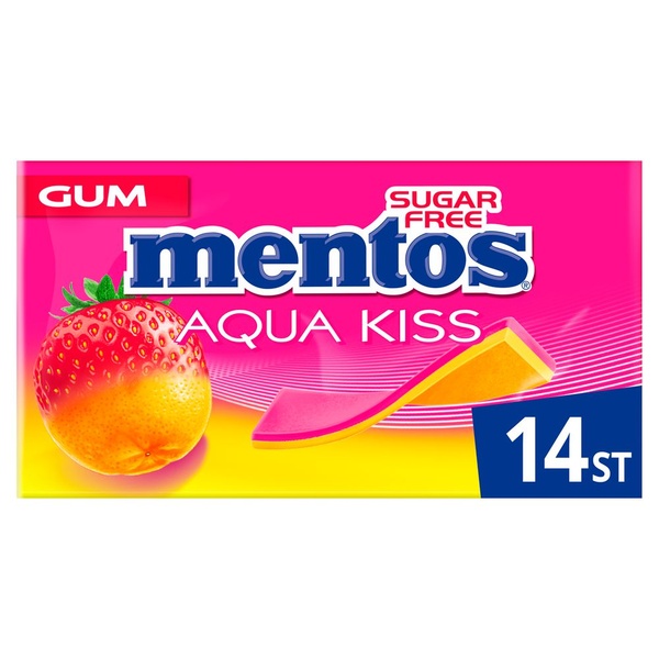 Mentos kauwgom aardbei mandarijn voorkant